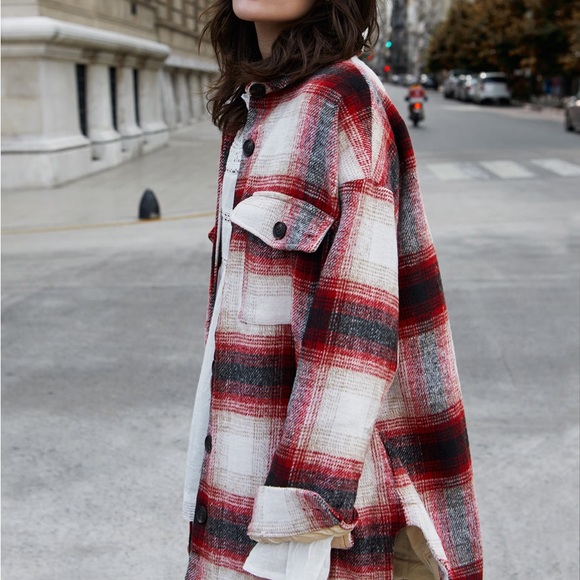 Elan Riley Red Plaid Jacket - Picture 5 of 8
